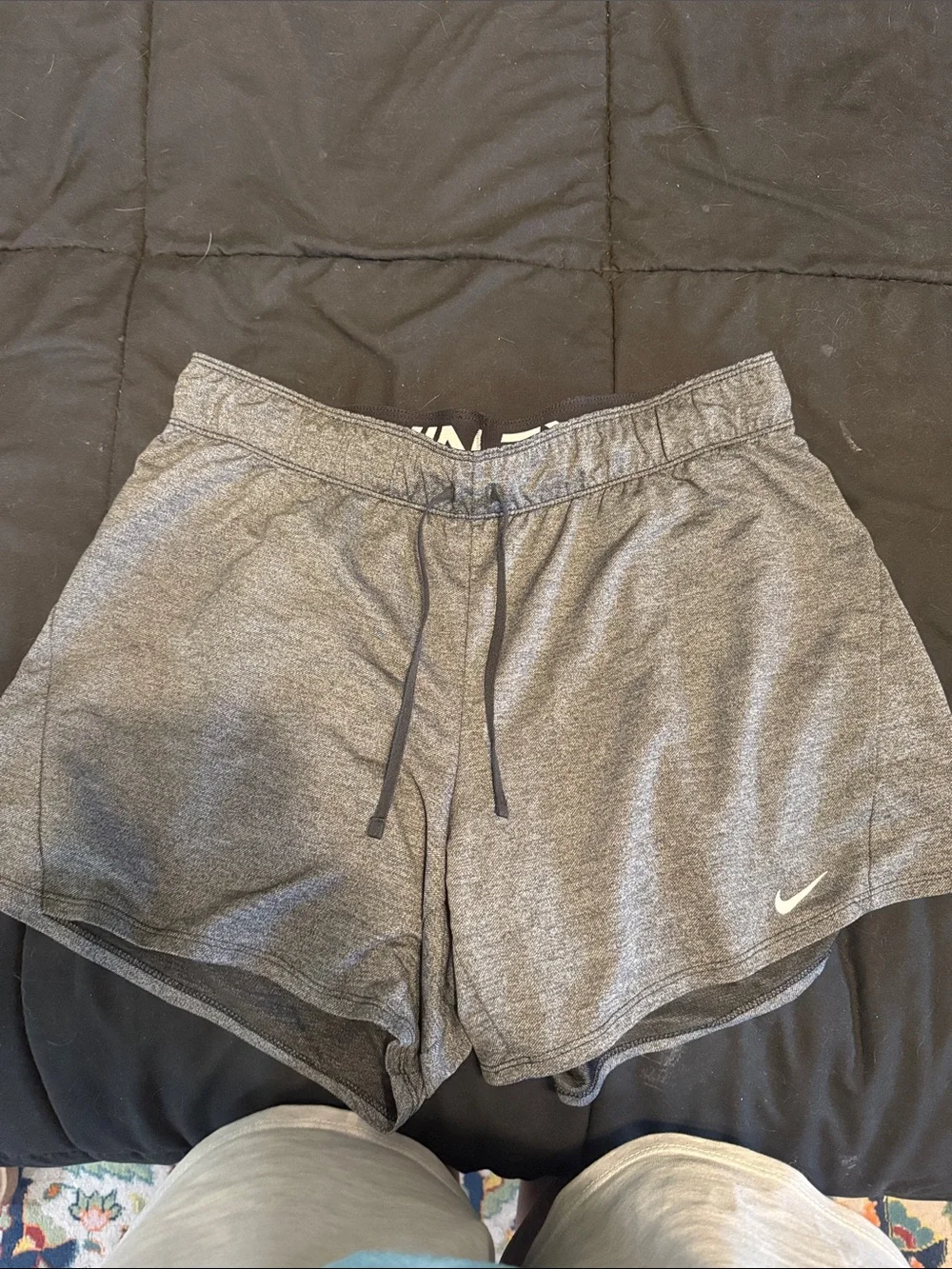 Nike Women's Heather Gray Athletic Running Shorts
